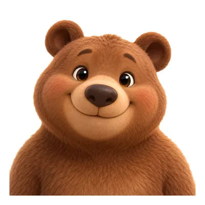 クマ顔のイラスト