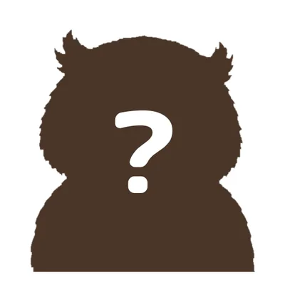 フクロウ顔のイラスト（アプリで出会うまでヒミツ）