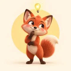 Bright-Idea Trickster Fox